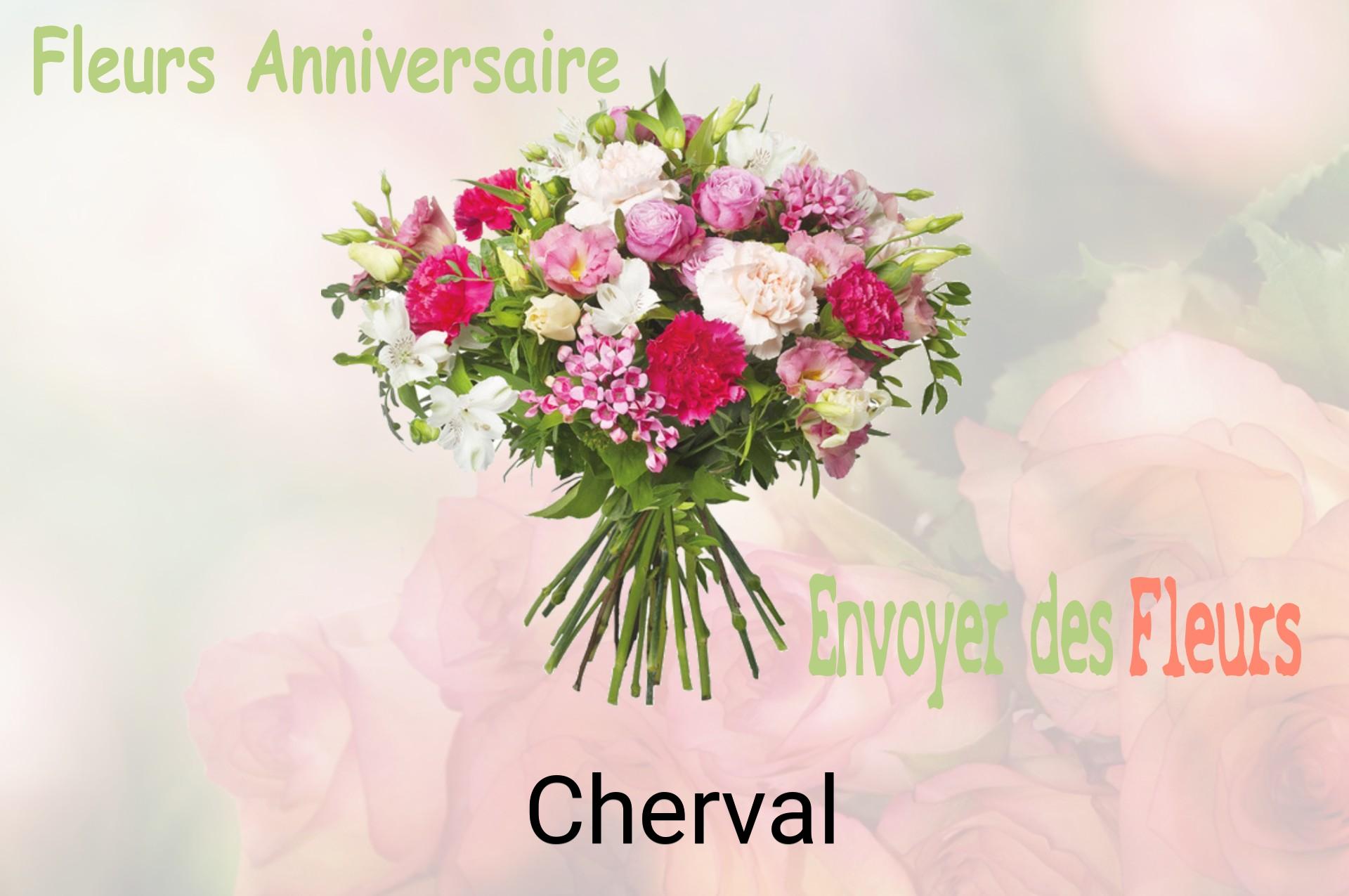 Bouquet de fleurs d’anniversaire livré à Cherval